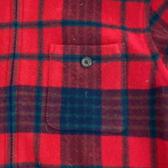 Lauren Ralph Lauren Wool Red/Navy Plaid Zipper Jacket - Picture 7 of 8